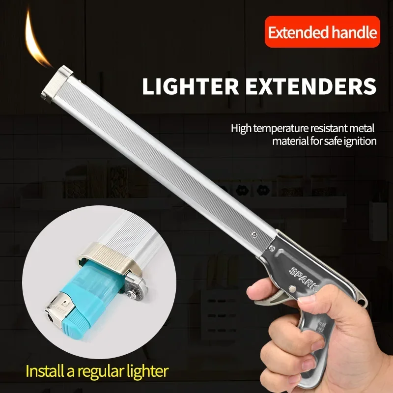 Barbecue special igniter ignition gun, lighter pilot handle, gas stove special, commercial long nozzle, durable stainless steel