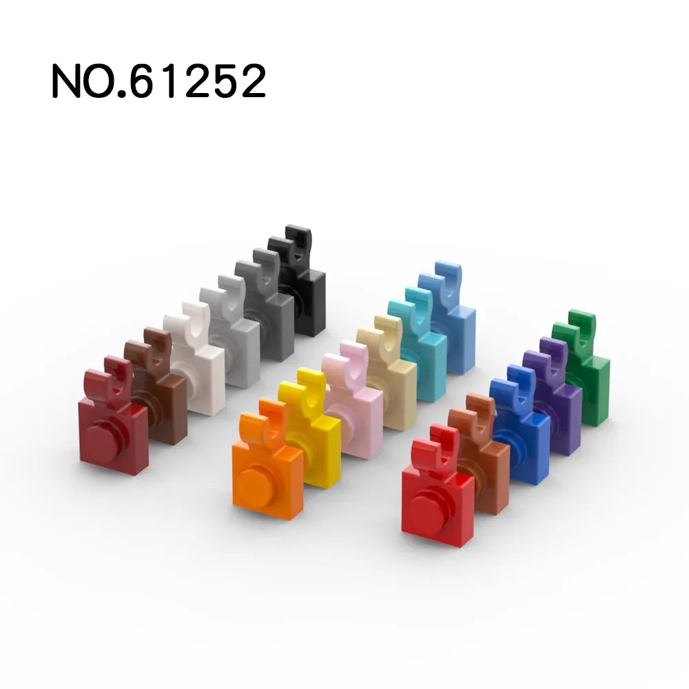 20pcs MOC Parts 61252 Plate Special 1 x 1 with Clip 6019 Compatible Bricks DIY Assmble Building Blocks Particle Kid Brain Toy