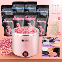 Viilife Hair Removal Wax Melting Machine Wax Heater Depilation Paraffin Warmer 8 Packs of Wax Beans Nose Hair Wands Set