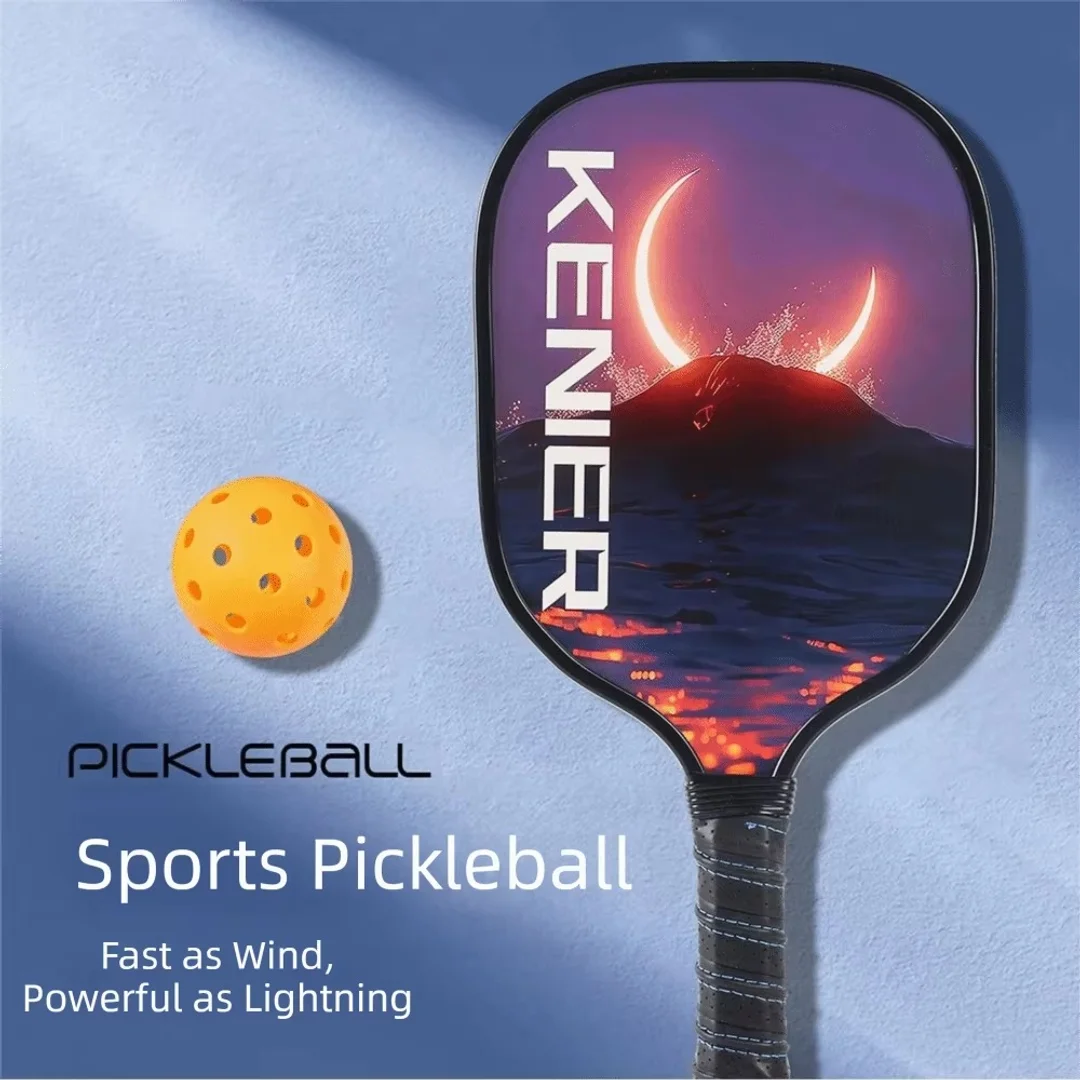 Shockproof Pickleball Paddles Set Non-slip Handle High Resilience Racquet Kit with 2 Rackets & 4 Pickleballs Balls