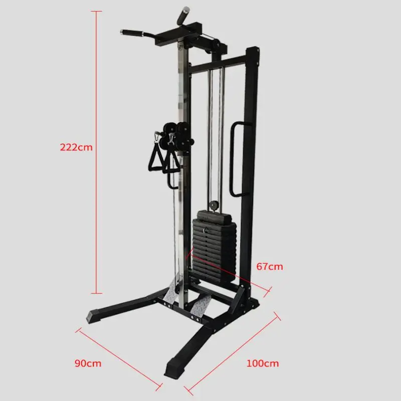 Factory Muti Functional Gym Station Lat Pull Down Row Machine Gym Fitness Equipment Single Cable Crossover