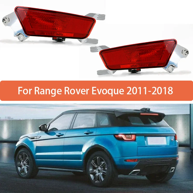 For Range Rover Evoque 2011 2012 2013 2014 2015-2018 Car Rear Bumper Light Rear Fog Lights Brake Lamp with Bulb Stop Taillight