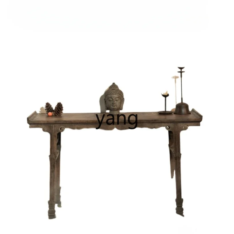 LT Ming-style table Solid wood Chinese strip table Antique old thing Ming and Qing Classical
