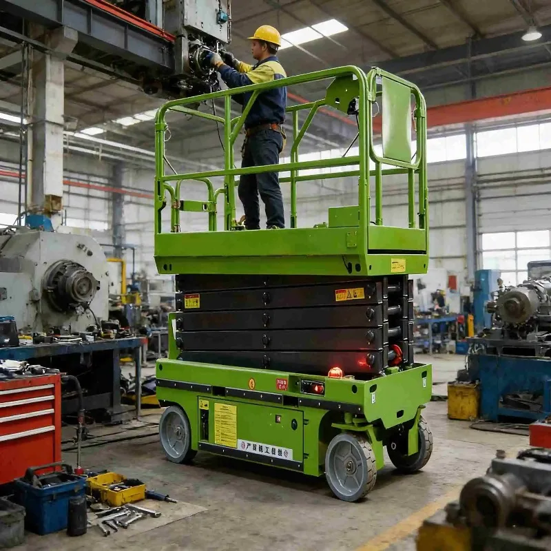 FOB Tracked Aerial Platform Crawler Scissor Lift Self Propelled Automatic Rough Terrain Heavy Duty Stable Lifting Equipment