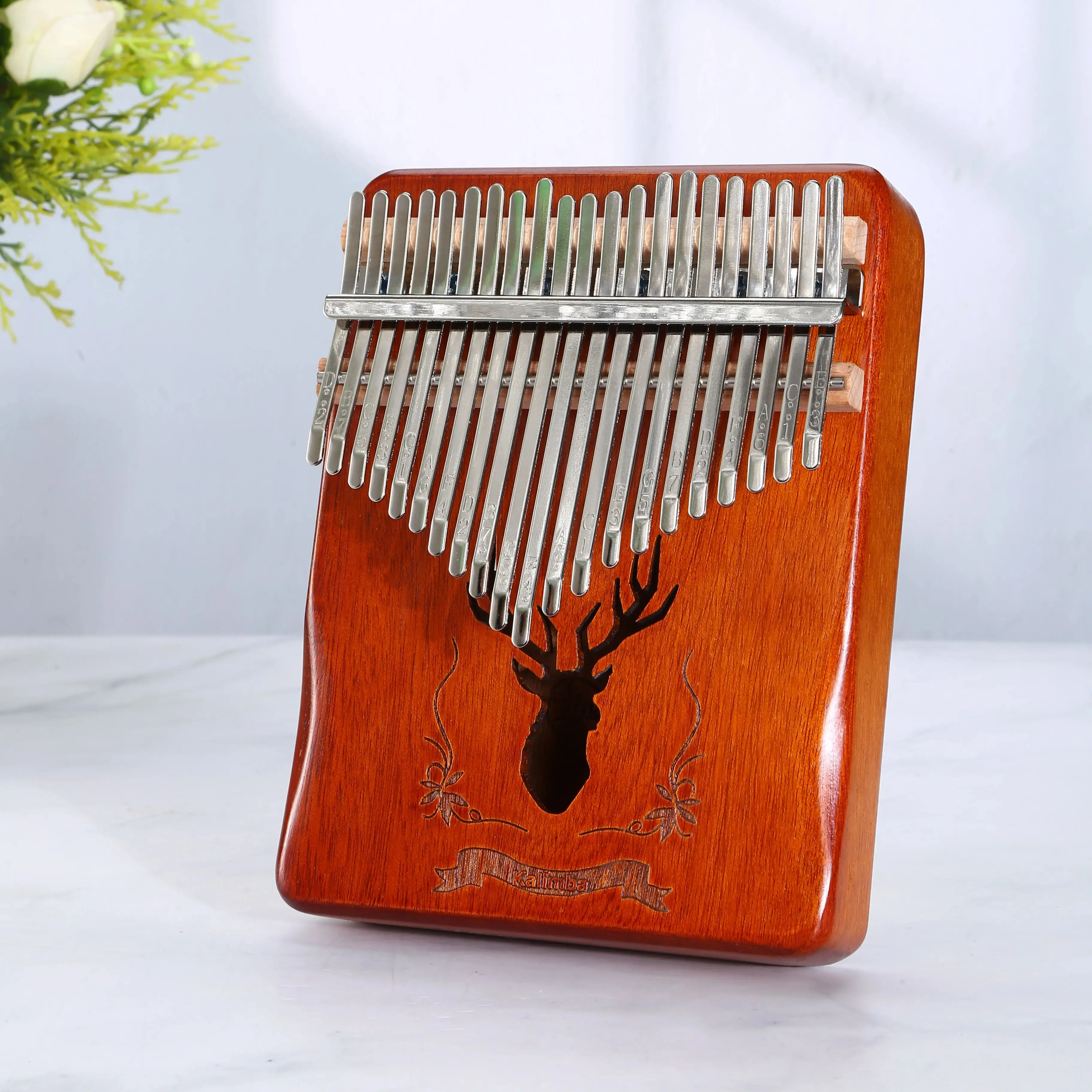 Professional Thumb Piano 17 Keys Calimba Tuned and Shipped Portable Kalimba Beginner\'s Malimba Birthday Festival Gift