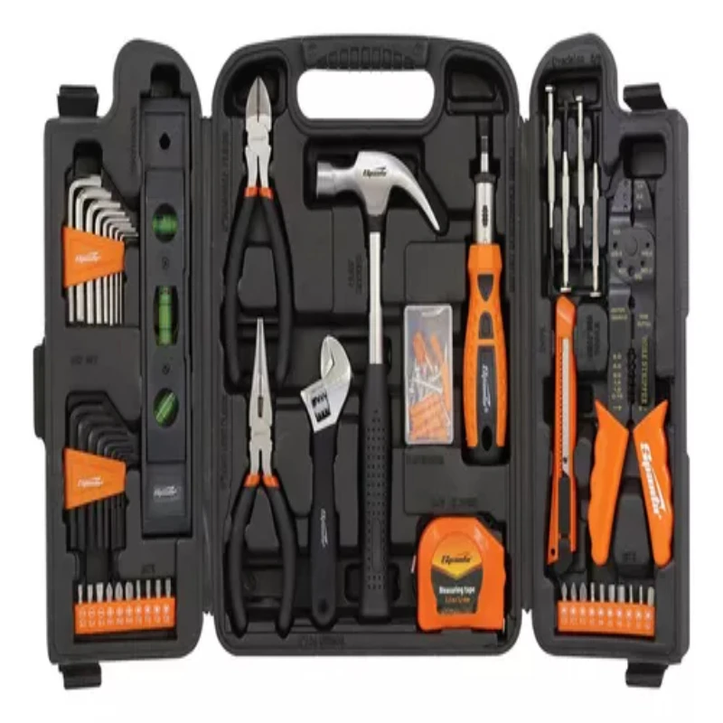 129 Piece Tools Kit with Case, Wrench & Allen Sockets - Complete Tool Set