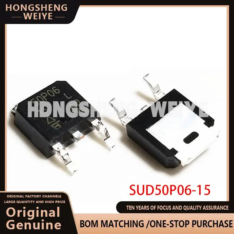 100% nouveau 10 pièces SUD50P06-15L SUD50P06-15 TO-252 SUD50P06 50P06 50P06-15 50P06-15L TOå