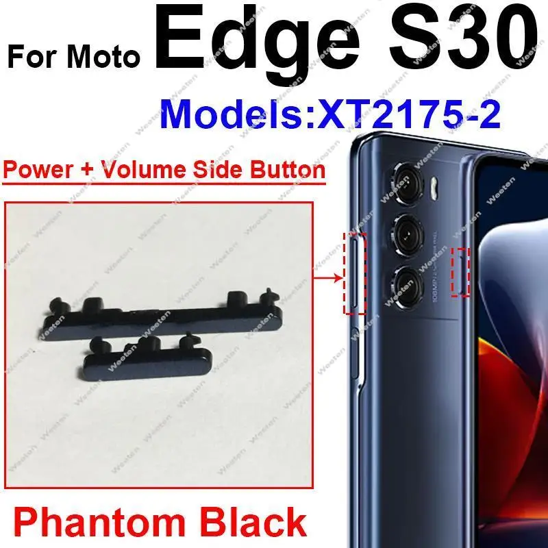 Power Volume Button For Motorola MOTO Edge 20 30 Edge S30 2021 Edge 2022 On OFF Power Volume Side Keys Parts