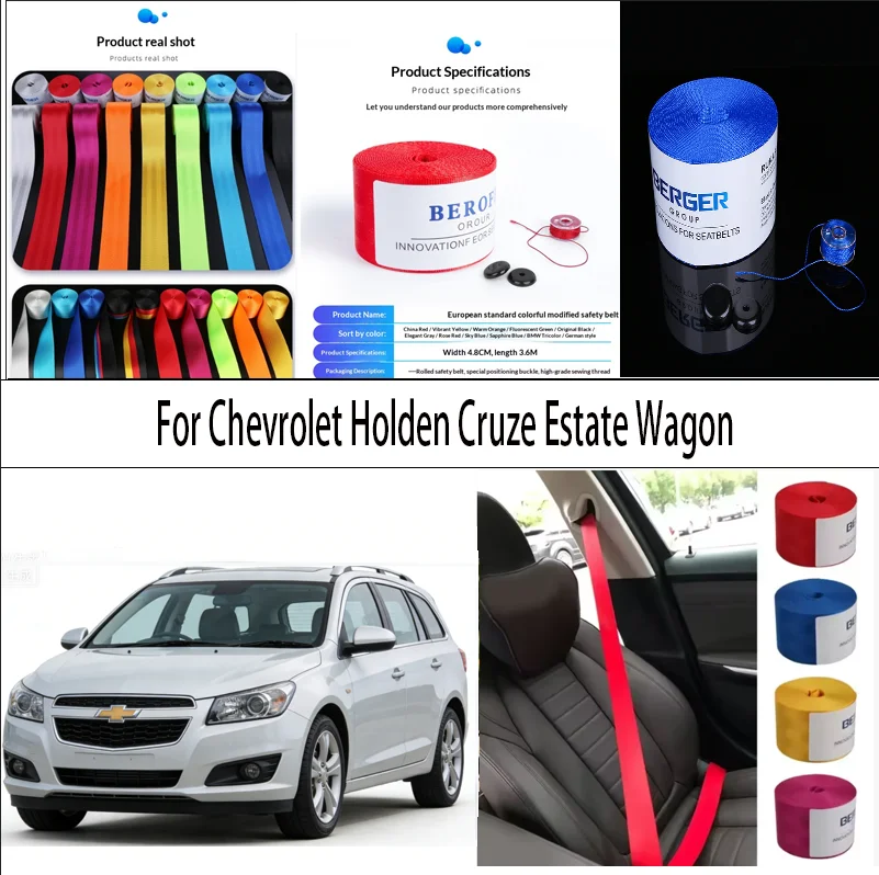 

For Chevrolet Holden Cruze Estate Wagon Car Seat Belt Seatbelt Webbing Lap Retractable Safety Strap 48MM