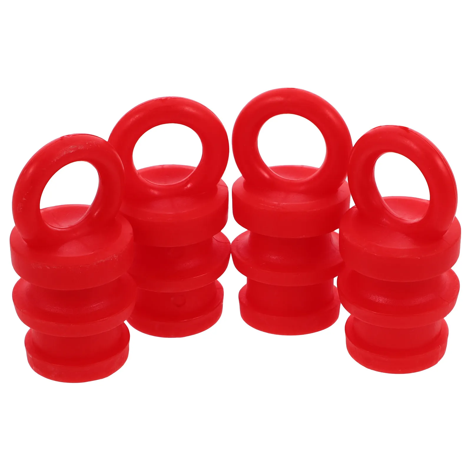 

4pcs Warning Column Caps External Post Covers Guardrail Post Caps Replacement Parts For Outdoor Safety Traffic Cones Parking Lot