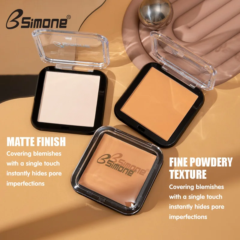 Matte Full Coverage Pressed Powder Foundation, 24H Fresh Wear Matte Weightless Finishing Powder แต่งหน้า คอนซีลเลอร์ เพิ่มความกระจ่างใส