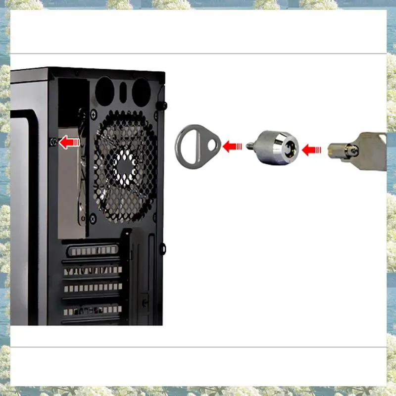 New-2X เดสก์ท็อปคอมพิวเตอร์ล็อคคอมพิวเตอร์กรณีล็อค Anti-Theft ล็อคสําหรับ Internet Cafe Office Management ล็อค