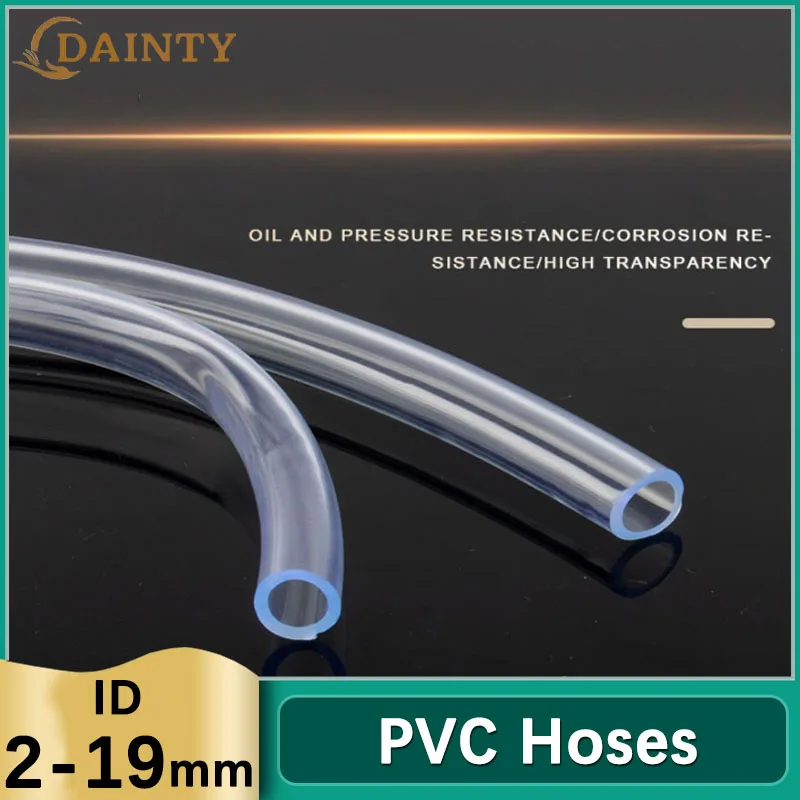 

Transparent PVC Hoses Clear Plastic Hose High Quality Water Pump Tube 2 3 4 5 6 7 8 9 10 12 13 16 19 mm Inner Diameter