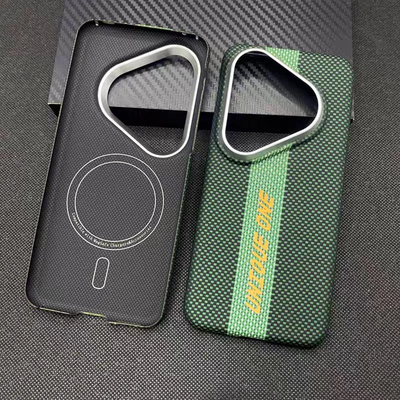 

Real Kevlar Aramid Carbon Fiber Case For Huawei Pura 90 Pro Max For MagSafe Wireless Charge Bare-metal Feel Anti-drop Back Cover