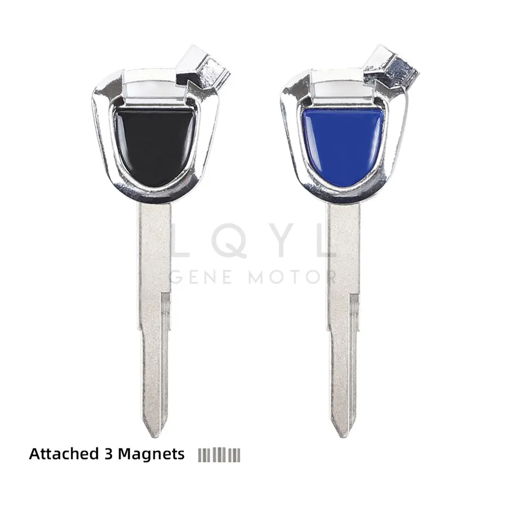 

3Pcs Blank Key Motorcycle Left Right Groove Magnetic Keys For YAMAHA Magnet Anti-theft Lock Aurora Third Generation Lh125T-C