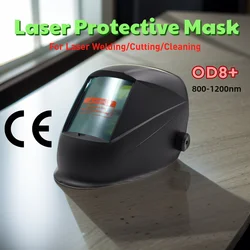 DMK Laser Welding/Cutting Protective Mask OD8+ 900-1100nm CE Certification Laser Safety Helmet Wide-view Radiation Protection
