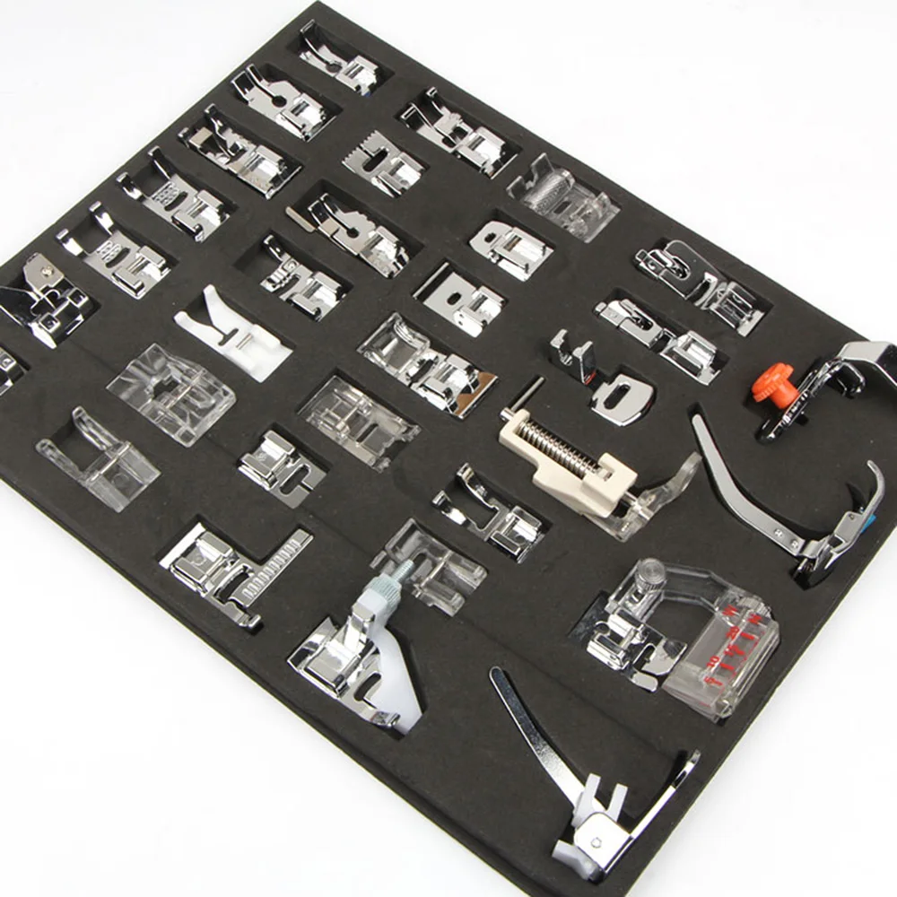 

32PCS Sewing Foot Set DIY Handmade Repair Flat Car Tools Sewing Machine Replacement Parts Accessories