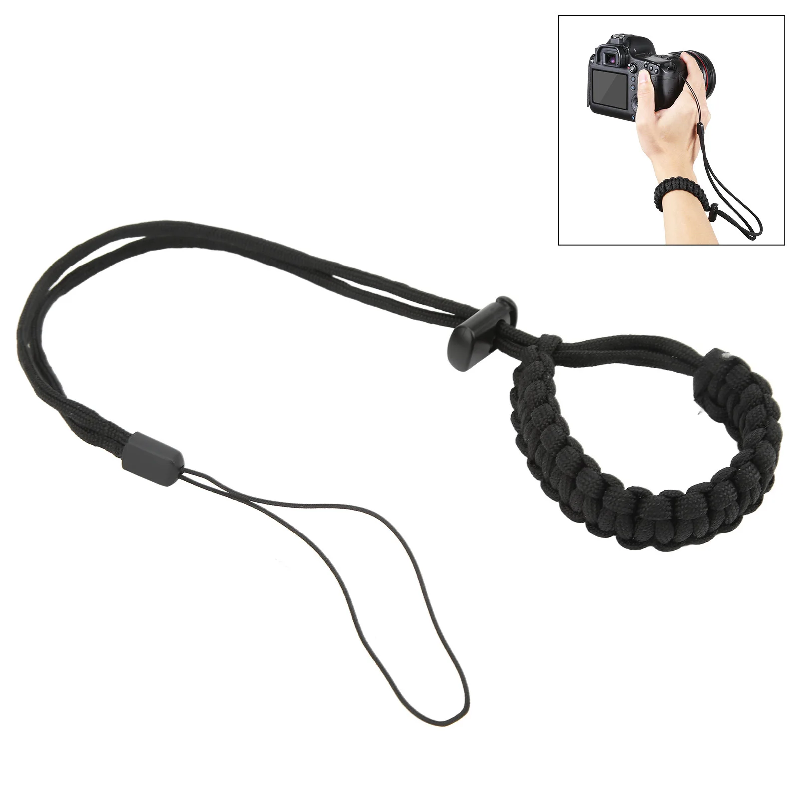 PULUZ Hand Woven Diving Wrist Strap Dive Wrist Lanyard for SLR Camera for DJI OSMO ACTION 4 3 for Insta360 X4 X3 for XiaoYi