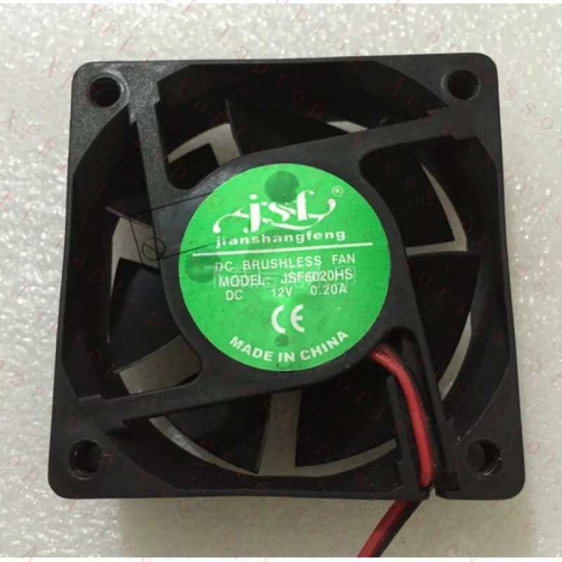 

F for JSF JSF6020HS DC12V 0.2A 6015 6020 2-wire cooling fan