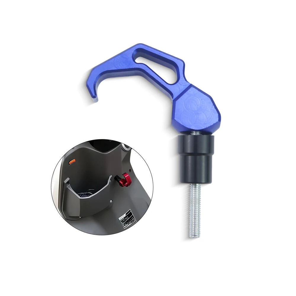 Universal Motorcycle Cargo Helmet Hook Cnc Aluminium Multifunctional Bag Holder Scooter Modification Parts view 2