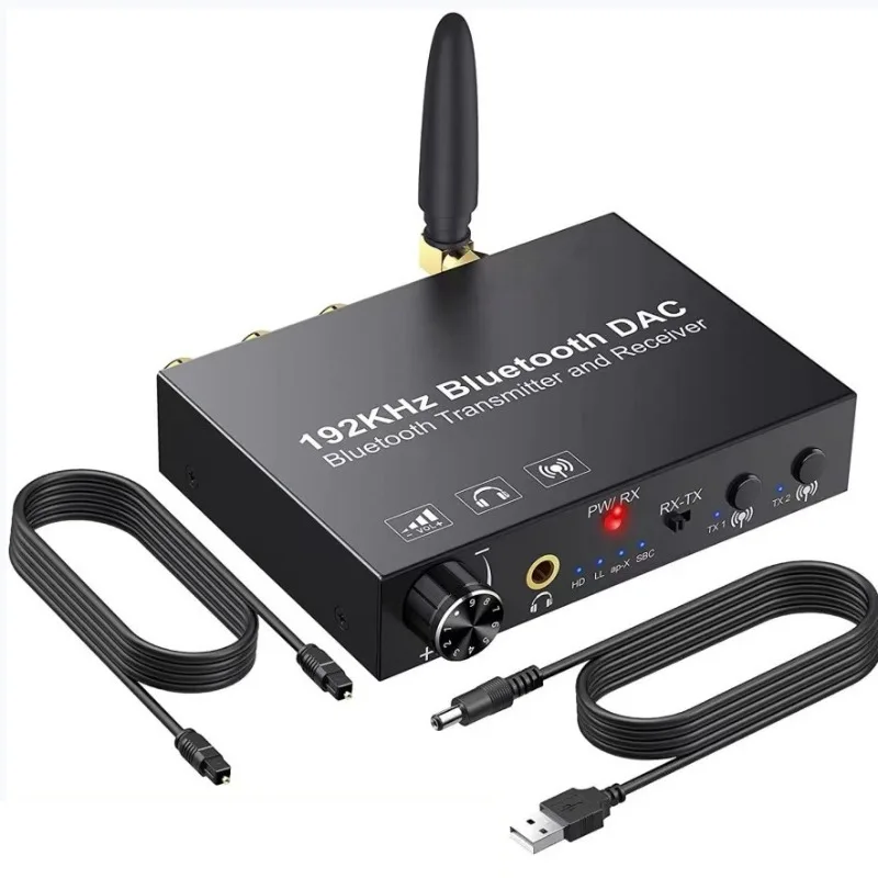 Bluetooth Audio Transmitter and Receiver DAC Converter RX/TX Audio Extensor Digital Wireless Audio Adapter LAN Extensor