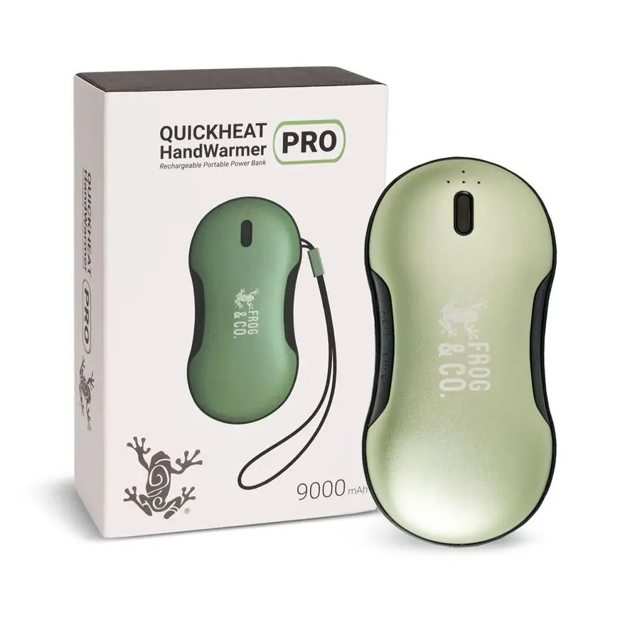 

Перезаряжаемая грелка для рук QuickHeat PRO с портативным аккумулятором, электрическая грелка для рук премиум-качества, многоразовые грелки для рук USB H