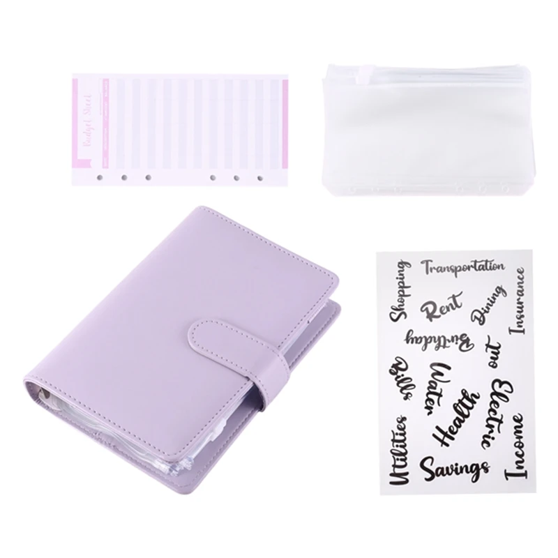 

Cash Envelopes For Budgeting,A6 Budget Binder,Binder Pockets,Expense Budget Sheets,Money Folder Wallet Organiser