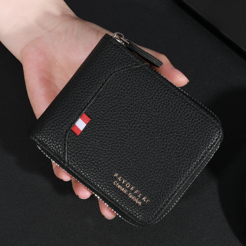 Premium Vintage Leder Geldbörse für Männer-sicherer Kreditkarten halter & Geldbörse-Pendeln unerlässlich mit strap azier fähigem PU-Leder