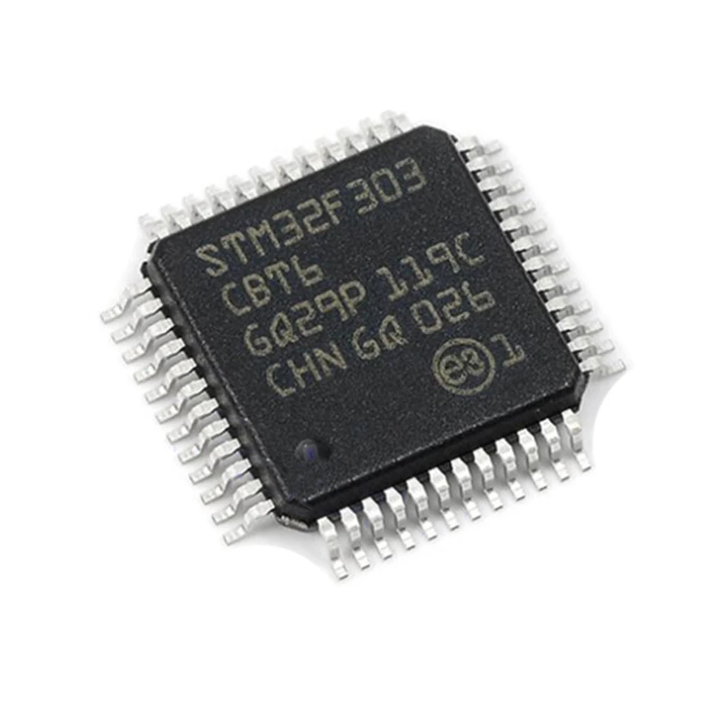 1 Uds STM32F303CBT6 STM32F303 QFP-48 CBT6 MCU دي 32 بت ARM اللحاء M4 72MHz 128kB MCU FPU