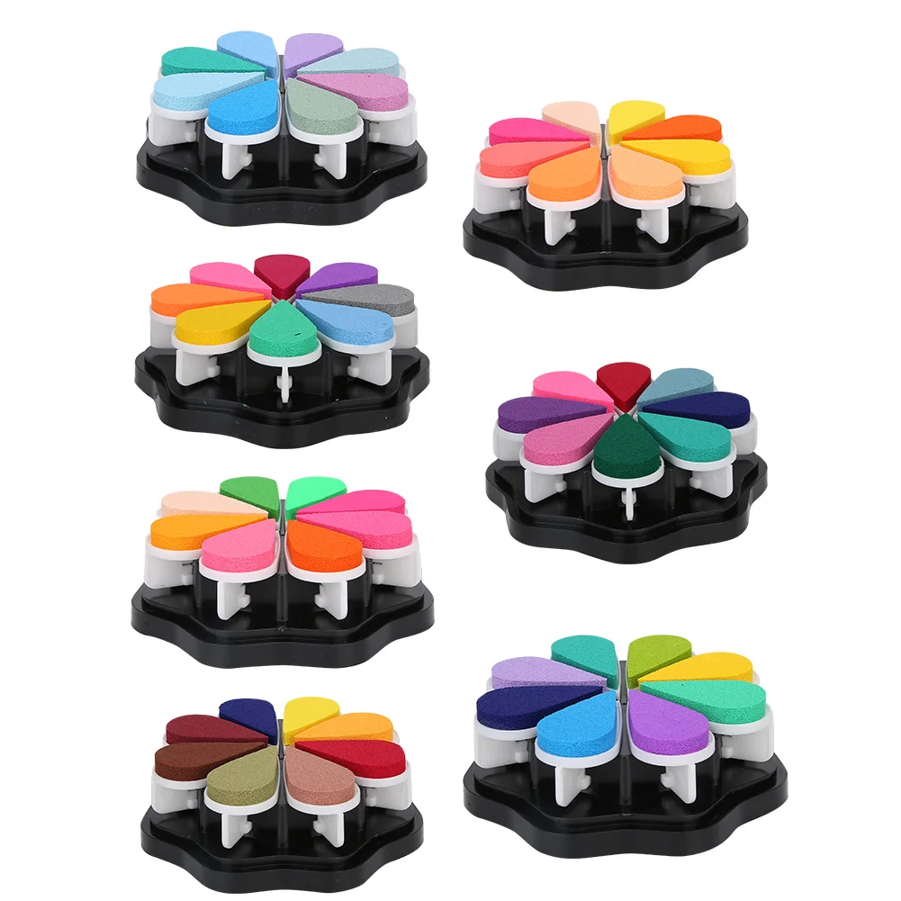 Stamp Pad Excellent Performance DIY Ink Pad Petal Ink Pad Ink + Sponge Strong Coverage for Clay for Wood for Wax