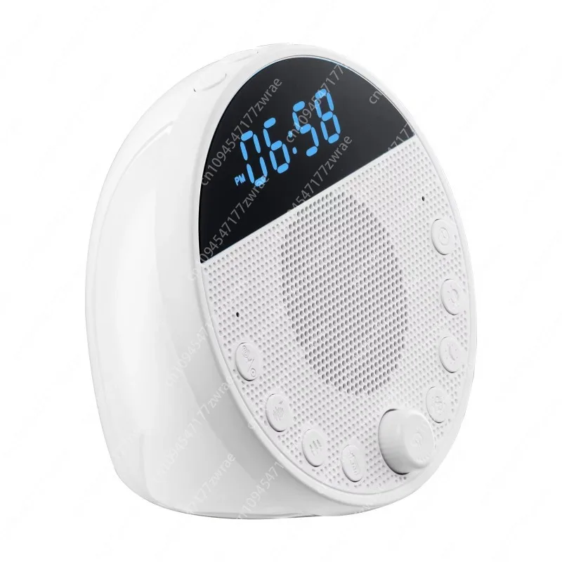 D0100X32NV2 Modern ABS White Noise Sound Machine 5-in-1 Sleep Aid with LED Dual Display Night Light Rechargeable USB Power
