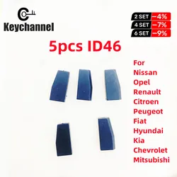 Keychannel 5 sztuk Transponder samochodowy PCF7936 ID46 układ VVDI ID48 Immo układ dla golfa Jetta Opel Renault Citroen Fiat Peugeot hyundai ii