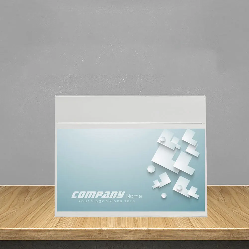

6 Pcs Acrylic Price Tag Showing Stand Display Holder Rack Label Retail Sign Shop