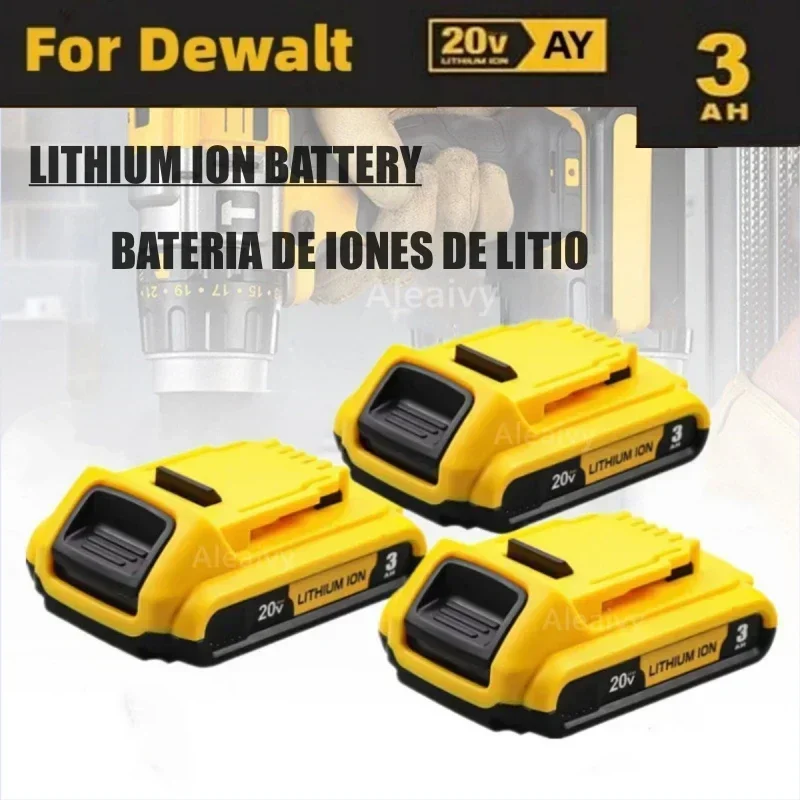 

Replacement 20V 3Ah DCB203 Lithium Battery (1 - 3pcs) for DeWalt 18V/20V Max Lithium Ion Battery DCB206/DCB205/DCB204 Power Tool