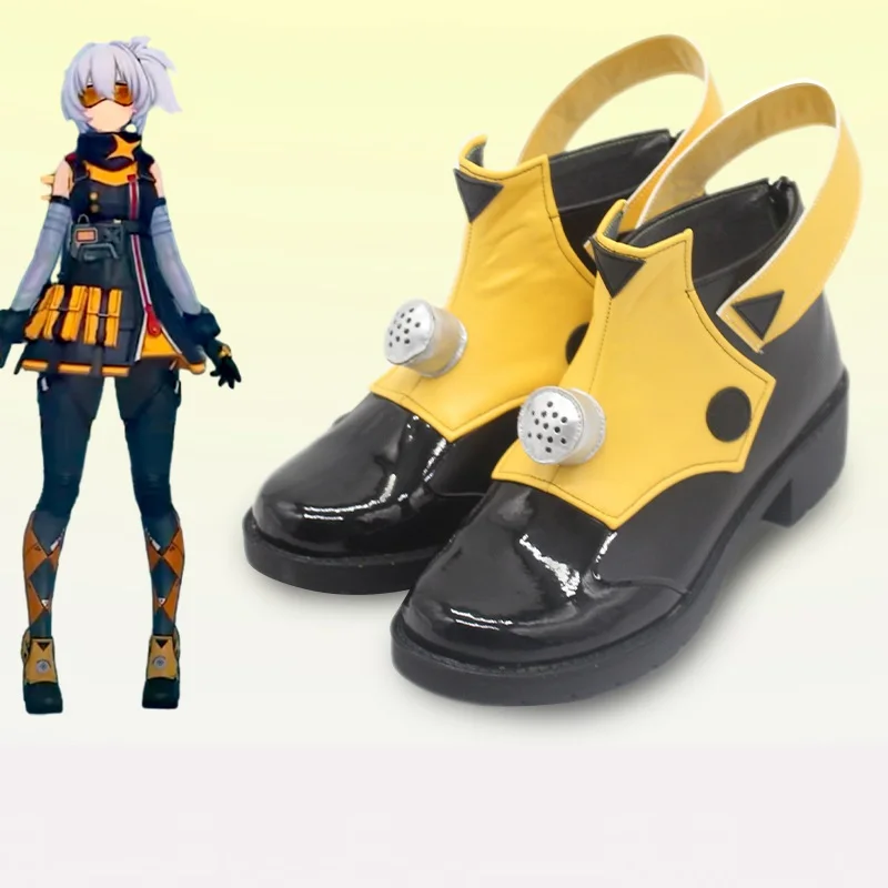 Game NO 11 Zenless Zone Zero Cosplay Props Yellow Shoes Halloween Cosplay Custom Made Boots