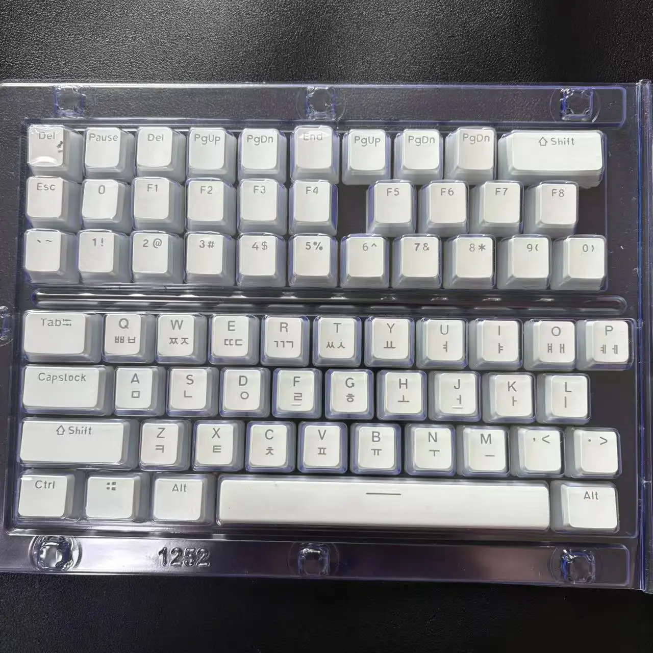 Hangul Keycap Layout coreano Keycap Pudding Keycaps Set PBT Profilo OEM per tastiera meccanica da gioco per Cherry MX Switch