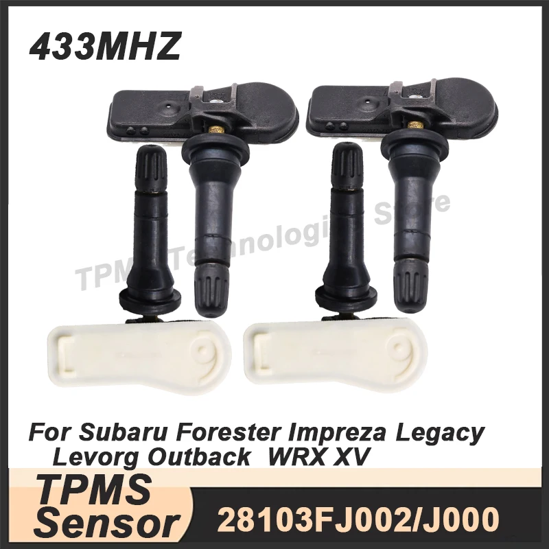 

1/4PCS 433MHZ TPMS Tire Pressure Sensor For Subaru Forester Impreza Legacy Levorg Outback WRX XV 28103FJ002 28103FJ000
