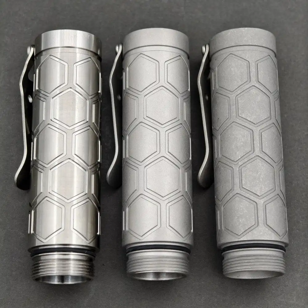 

ReyLight Dawn Hex Ti EDC Flashlight Torch Light