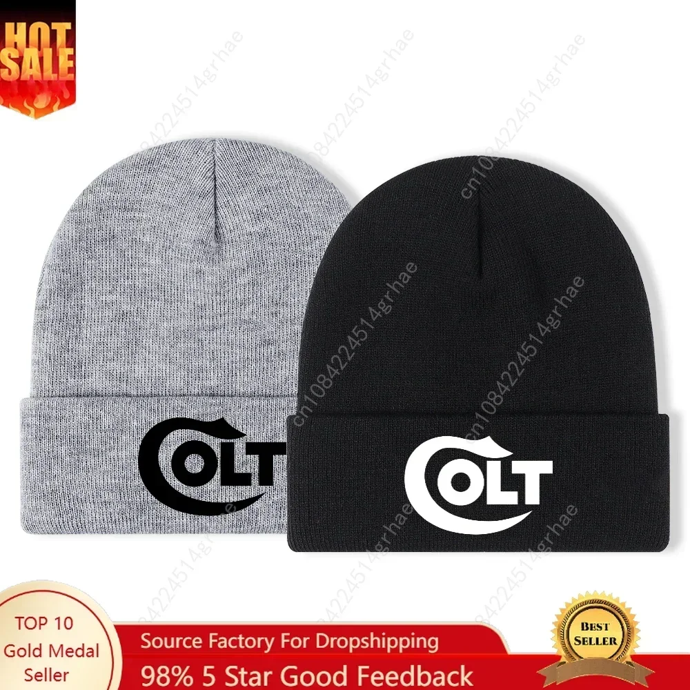 1pc'olt' Embroidered Beanie Soft Stretchy Lightweight Winter Hat for Men & Women, Outdoor Hip Hop Fashion