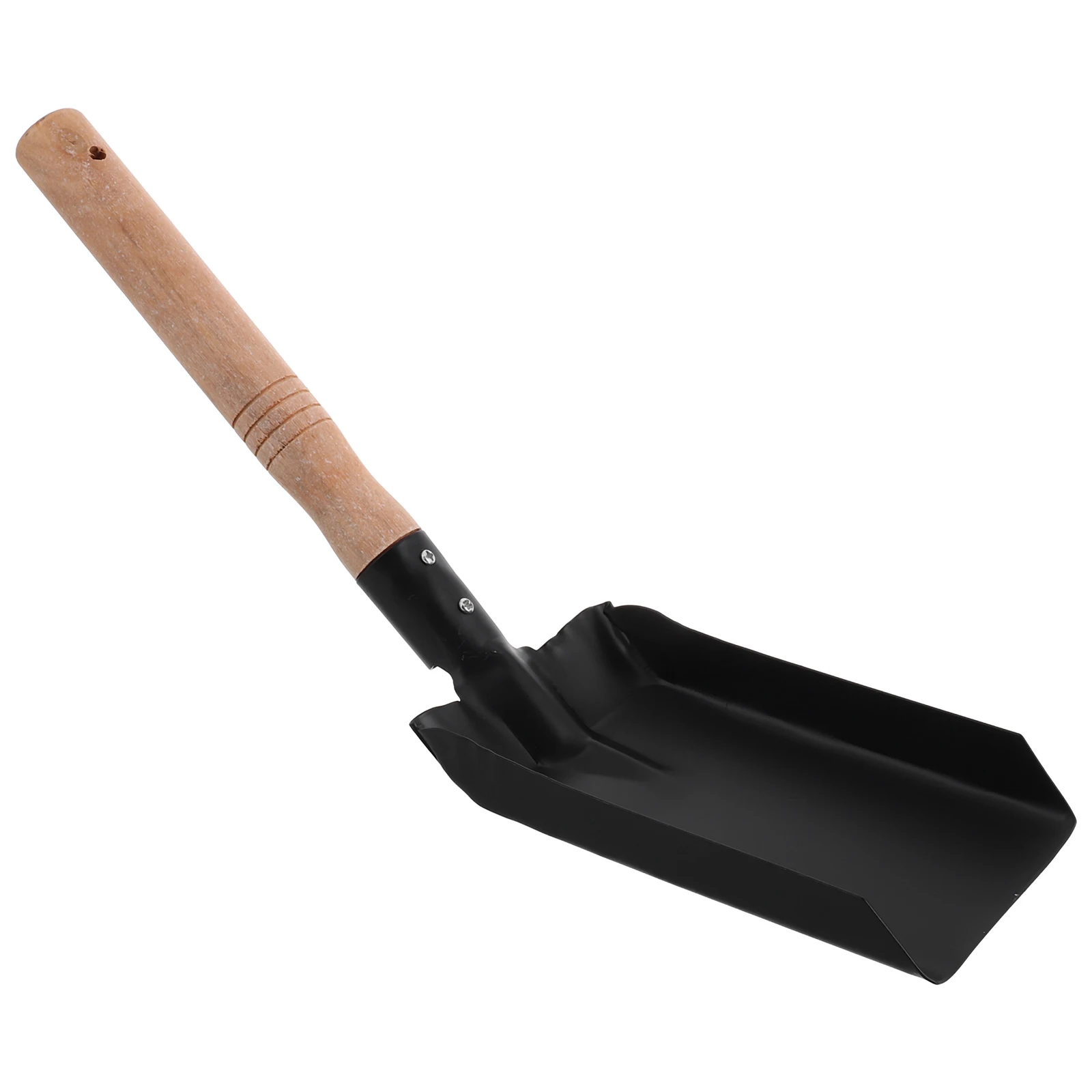 

Compact Outdoor Digging Shovel Iron Head Wood Handle Multi-Functional Garden Spade For Planting Camping Fireplace Ash Cleaning