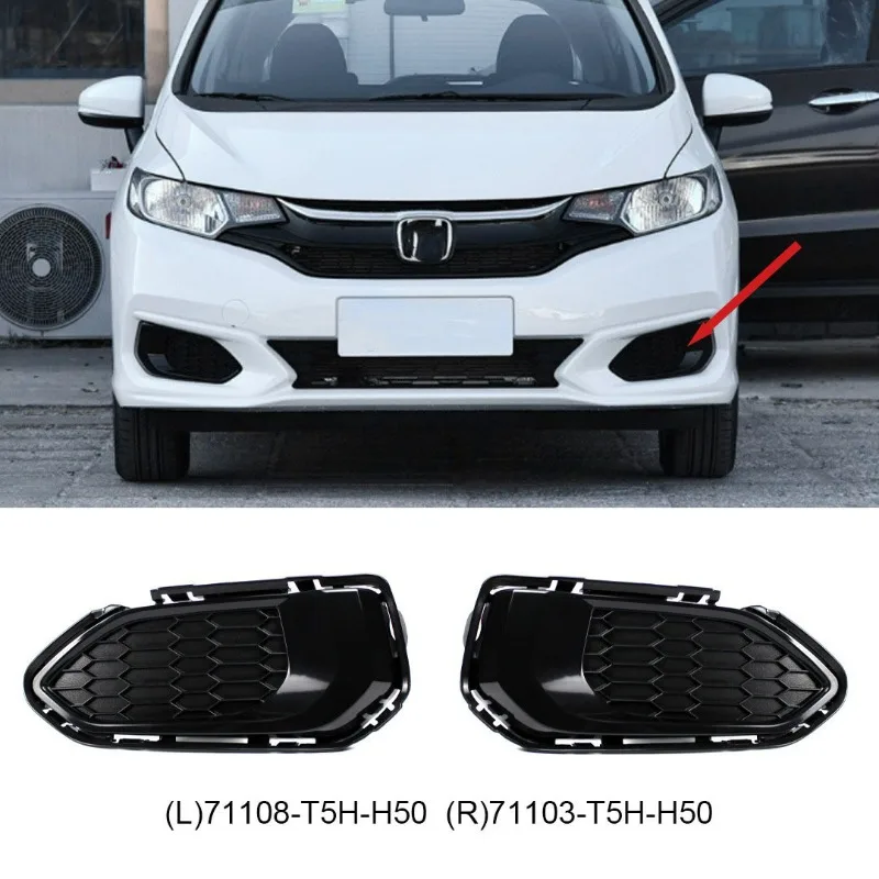 Car Fog Lamp Shell For Honda Fit 2018-2020 Car Fog Lamp Bezel Fog Light Grille OE: 71108-T5H-H50/71103-T5H-H50