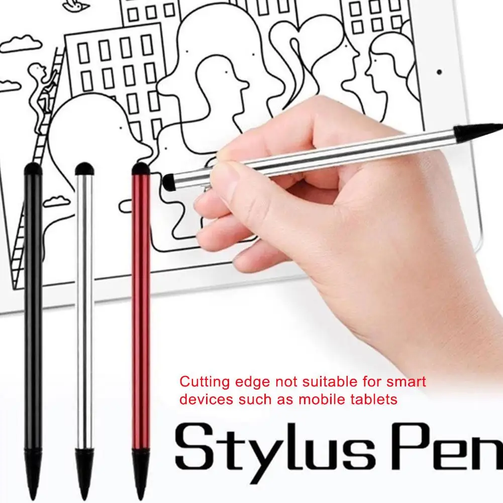 Universal Dual-use Touch Screen Pen Mobile Phone Tablet High Sensitivity Stylus Capacitive Pen For Drawing Writing