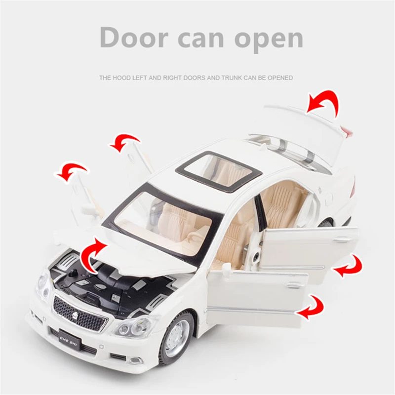 1:32 Metal Toyota Crown Diecast Car Model Gift
