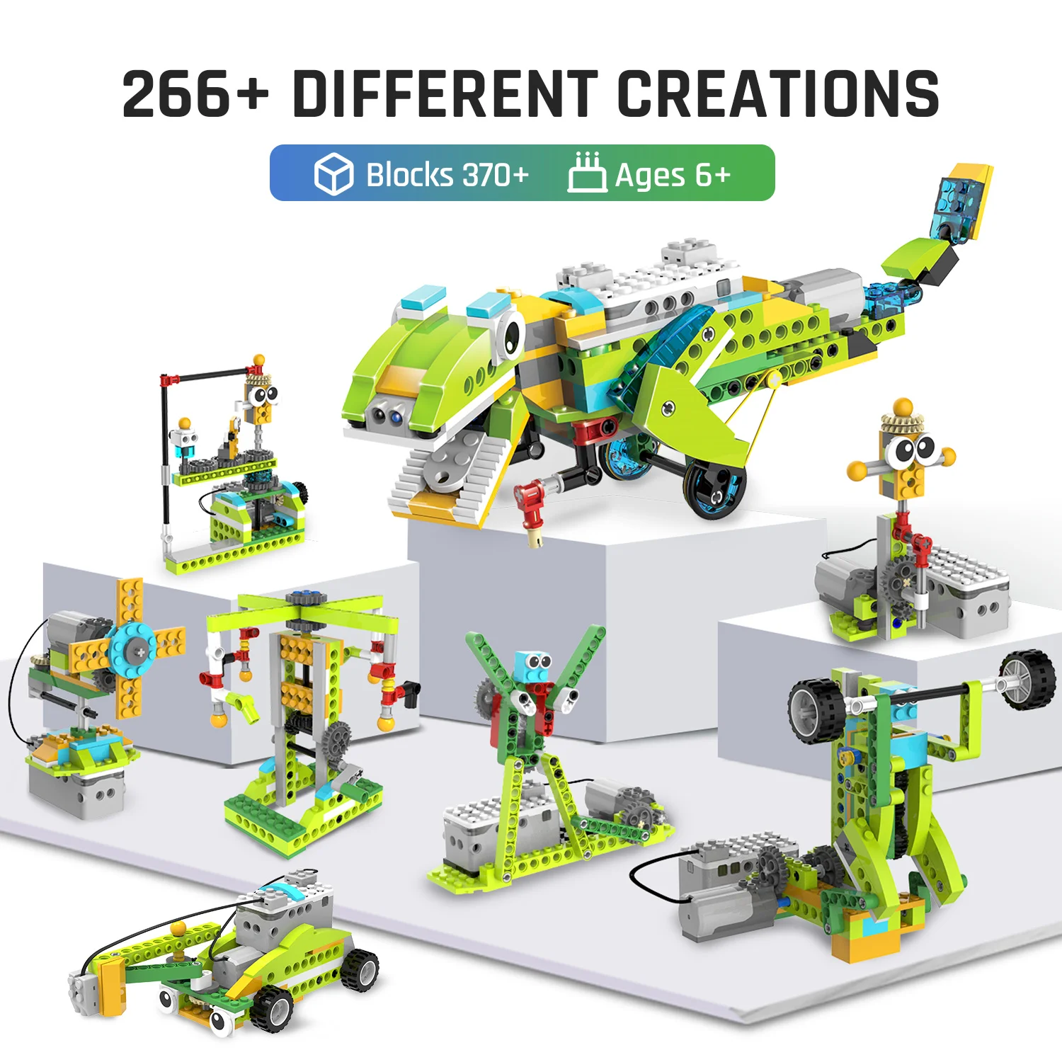 Makerzoid  Programming Coding Building Blocks Sets Robot Master (Standard)100 in 1 Coding Robot for Kids Ages 6+