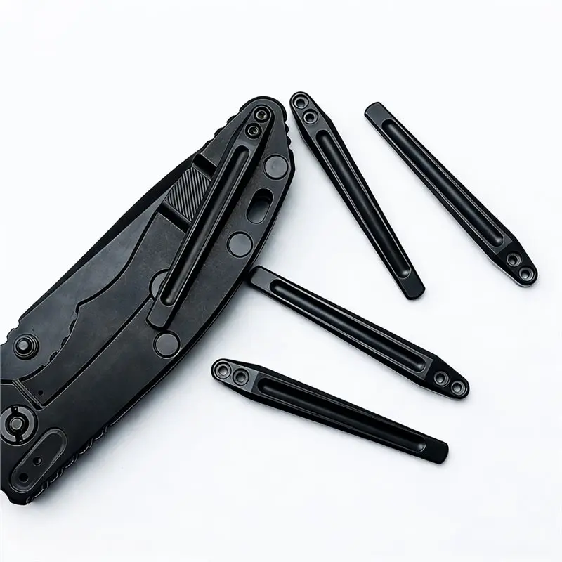 AFOURT-Klappmesser-Zubehör für Hd XM18, XM24 – Titan-Taschenclip mit tiefer Tragelänge und Rückenklammer, Gold – Detail 3