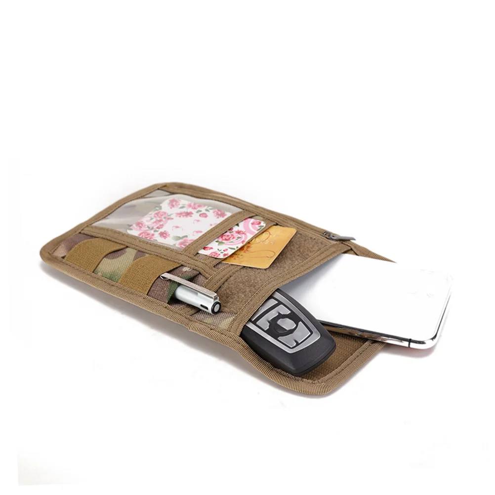 

Multi function Outdoor Camouflage ID Bag Practical Cards Phone Pouch Durable 1000D Suitable Hiking Bike Dog Walking