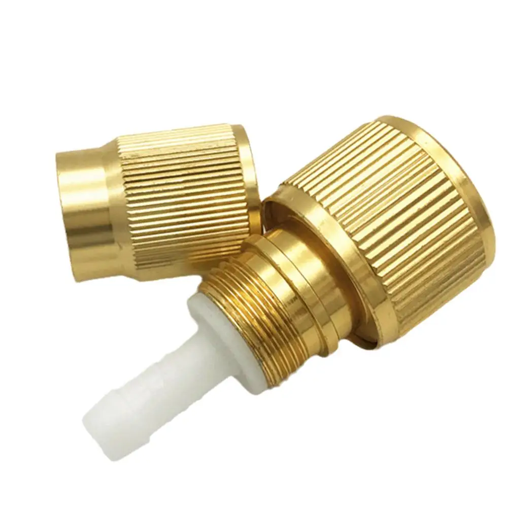 2pcs Expandable Hose Repair Adaptor Garden Hose Fitting Brass Hose Connector For Irrigation System Tap Water Pipe Quick Coupling