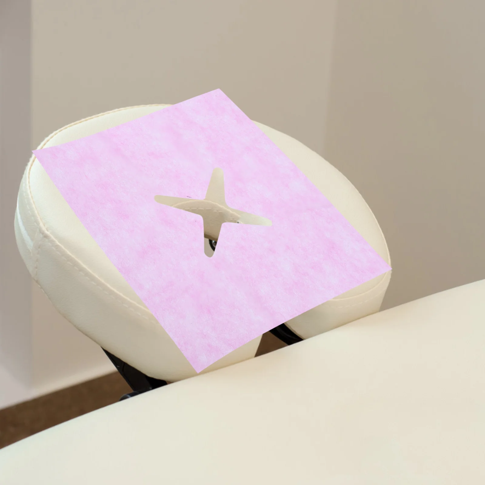 

100Pcs Disposable Face Cushion Covers Massage Table Face Hole Cover Breathable Headrest Cradle Cover for Beauty Salon Spa