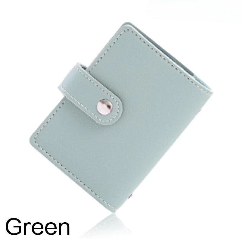 New Anti-theft ID Credit Card Holder Fashion Women's 26 Cards Slim PU Leather Pocket Case Purse Wallet Bag for Women Men Female