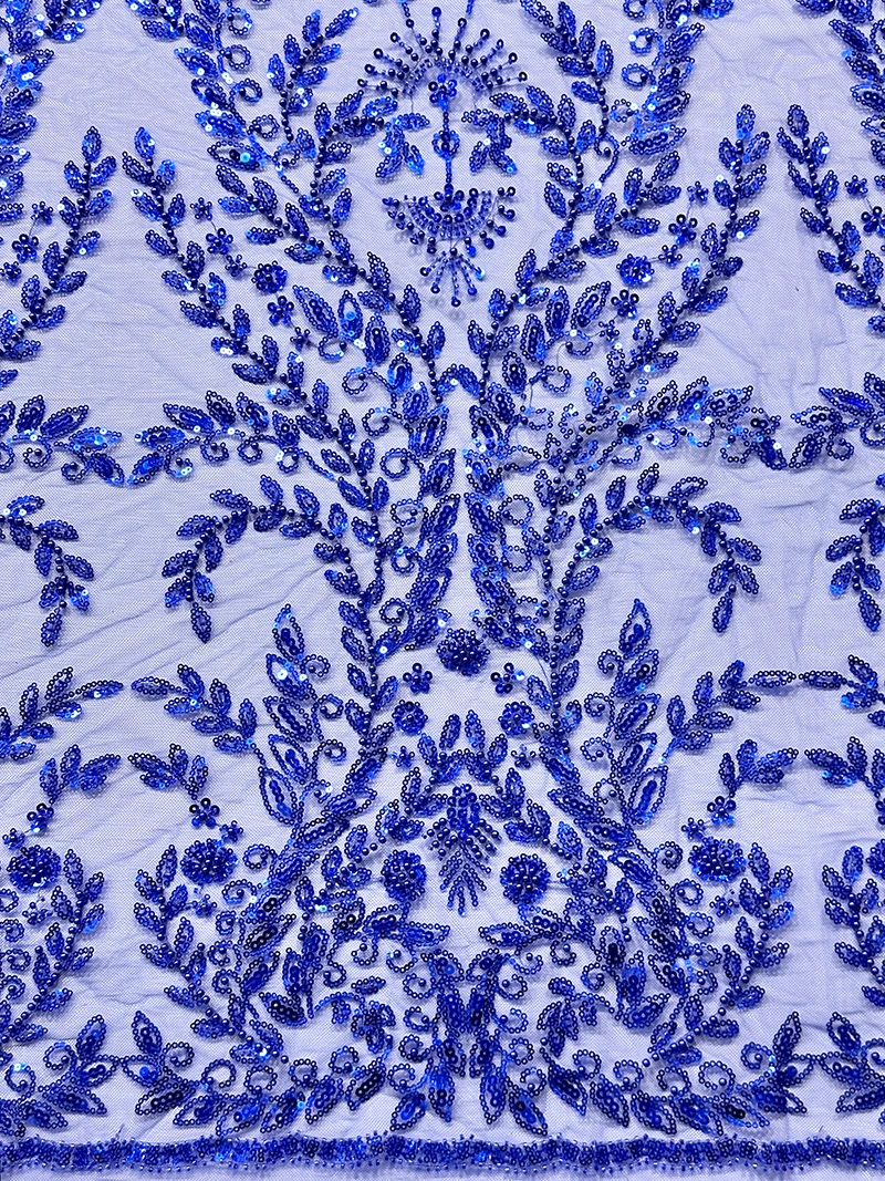 Tessuto di pizzo con perline di paillettes africane di lusso 2025 Sposo di alta qualità Matrimonio nigeriano Ricamo da sposa Tulle francese Cucito